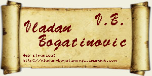 Vladan Bogatinović vizit kartica